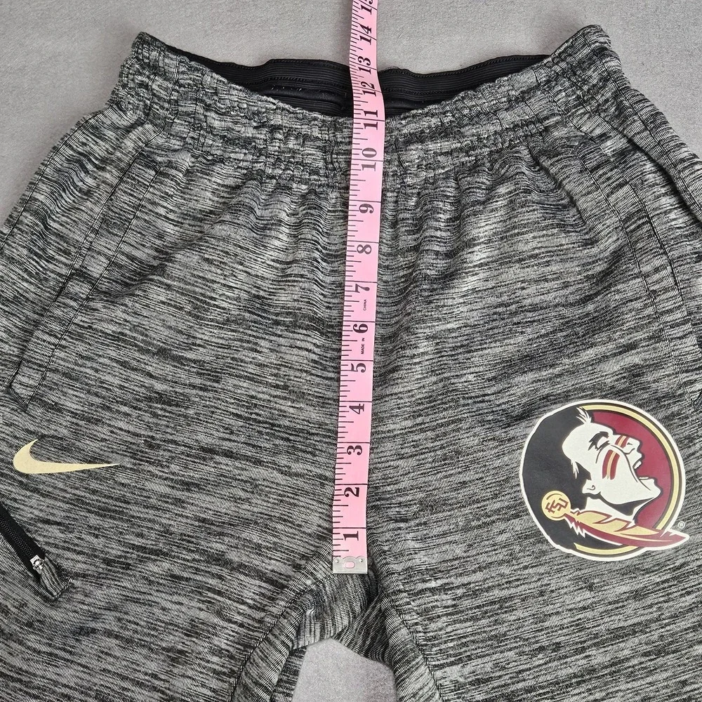 Nike Dri-Fit Joggers Mens Sz M Florida State Heather Gray Stretch Pockets 36492x